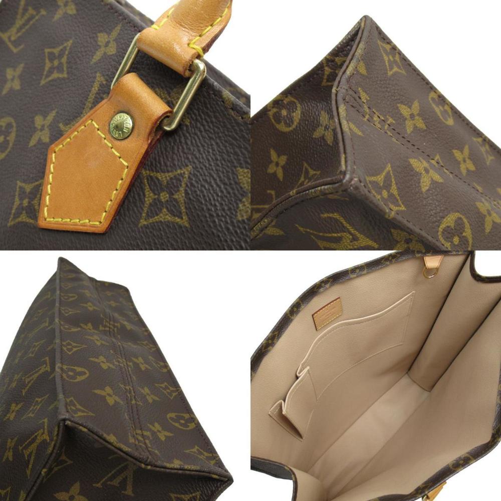 Louis Vuitton LOUIS VUITTON Handbag Monogram Sac Plat Canvas Brown Gold Men's... - Picture 4 of 5
